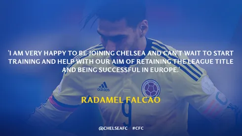Radamel Falcao is targeting his first silverware in England with Chelsea