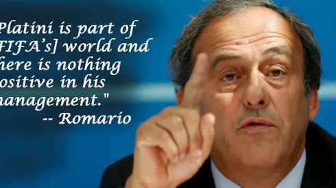 Romario says Platini’s ‘from the same school’ as Blatter