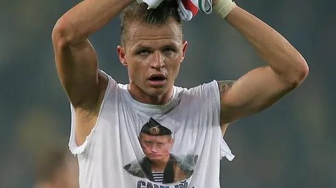 Lokomotiv's Tarasov defiant on pro-Vladimir Putin shirt