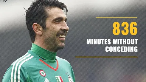 Juventus hold lead as Gigi Buffon sets clean sheet record