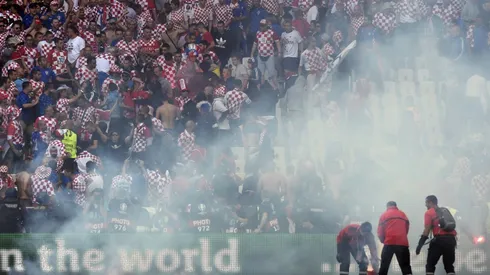 Croatia fined 100,000 euros over flares thrown at Euro