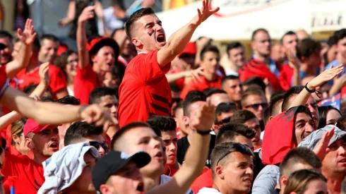 Joy in Albania at historic win