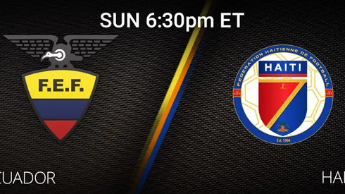 Where to find Ecuador vs. Haiti on TV and streaming