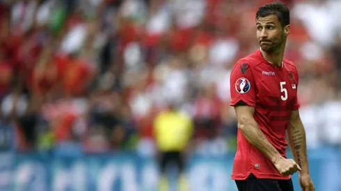 Albania captain first red card at Euro 2016