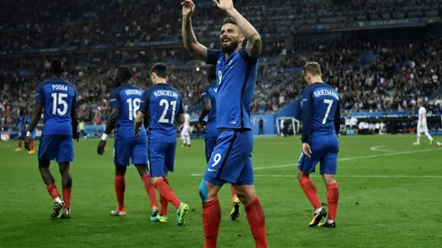 Giroud nets twice as France book Germany showdown