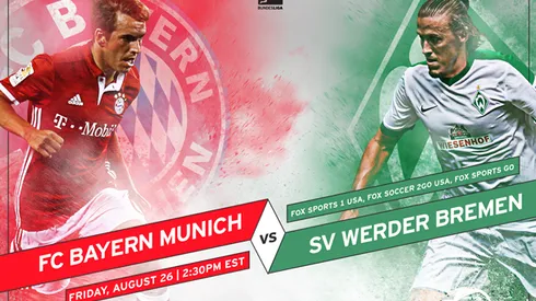 Where to find Bayern Munich vs. Werder Bremen on US TV