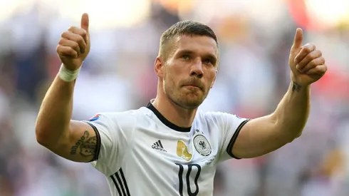 Germany's Podolski announces international retirement.