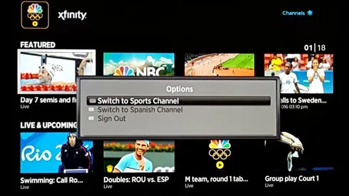 Don’t forget to switch NBC Sports App to the Sports Channel
