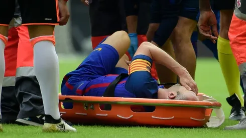 Tearful Iniesta out for six to eight weeks
