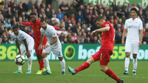 Milner spot on as Liverpool sink Swansea