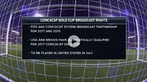 FOX acquires Gold Cup TV rights for 2017 and 2019