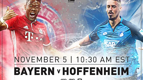 Where to find Bayern Munich vs. Hoffenheim: Nov. 5, 2016