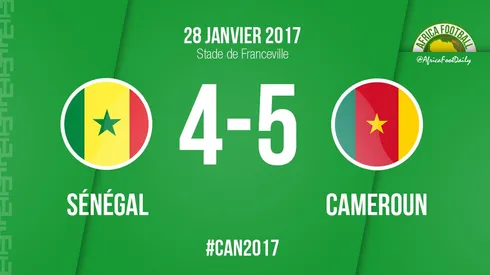Cameroon beat Senegal on penalties in Africa Cup of Nations quarterfinal