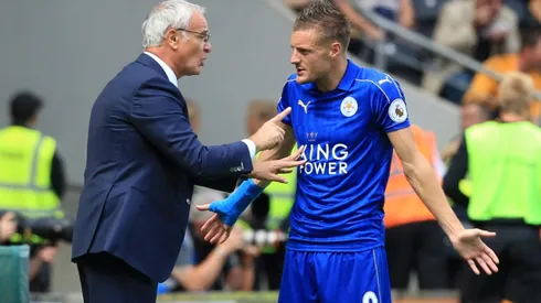 Leicester's Vardy denies rift with axed Ranieri