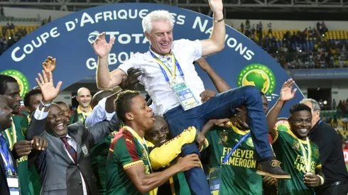 Nations Cup winner Broos, Mancini want S. Africa job