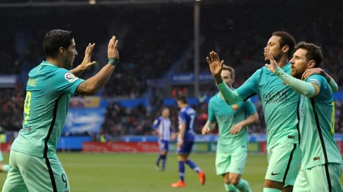 Barcelona's 'MSN' smash Alaves for six