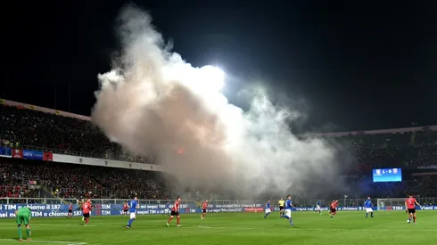 Flares can't halt Italy as Immobile helps down Albania in World Cup qualifier