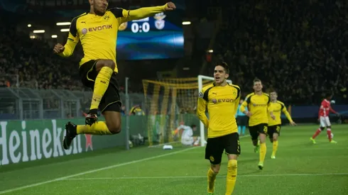 Aubameyang hat-trick fires Dortmund into quarters