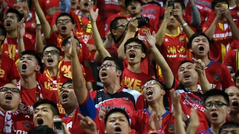 China's Evergrande under fire over British dogs banner