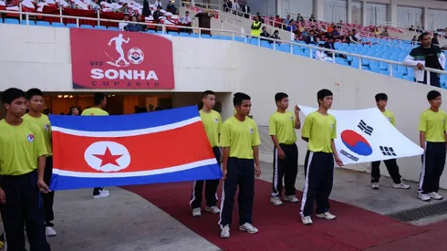 North and South Korea women face off in Pyongyang football match