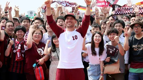 Podolski arrives with promise to boost Japan game