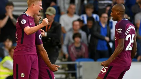 Aguero gets Manchester City up and running at Brighton