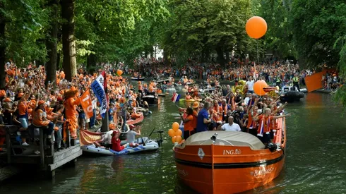 Dutch city turns orange as women toast Euro win