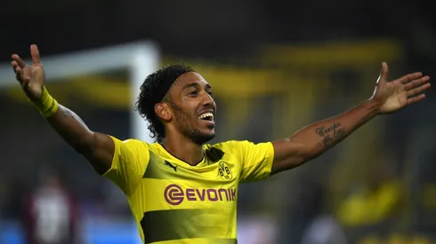 Aubameyang hits hat-trick for leaders Dortmund