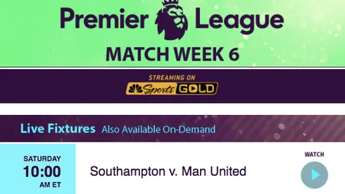 Where to find Southampton vs. Man United: Sept. 22, 2017