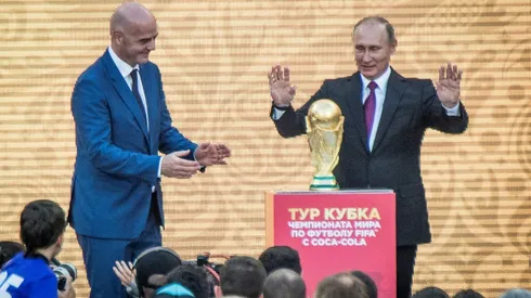 World Cup trophy starts tour in Moscow