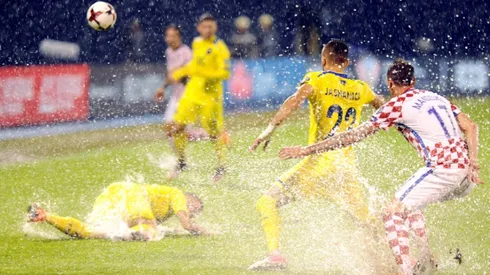 Croatia qualifier abandoned after heavy rain