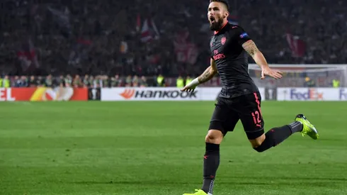 Giroud overhead kick edges Arsenal past Red Star Belgrade
