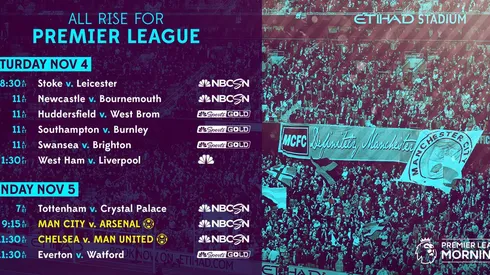 EPL Commentators on NBC Sports: Nov. 3, 2017