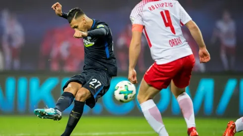 Leipzig slump to defeat by 10-man Hertha