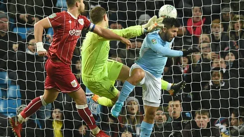 Manchester City's Aguero to the rescue against valiant Bristol City