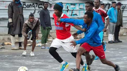 African migrants keep football dreams alive in Morocco camp
