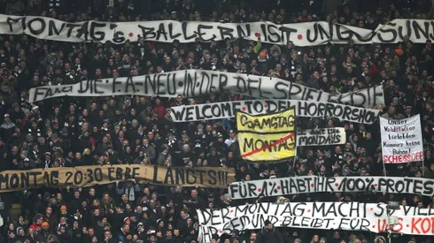 Boateng gives Frankfurt win as fans protest Monday football