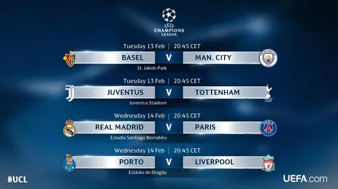 Juventus vs. Spurs Champions League: Feb. 12, 2018
