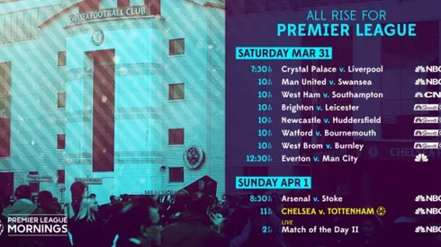 EPL Commentators on NBC: March 30, 2018