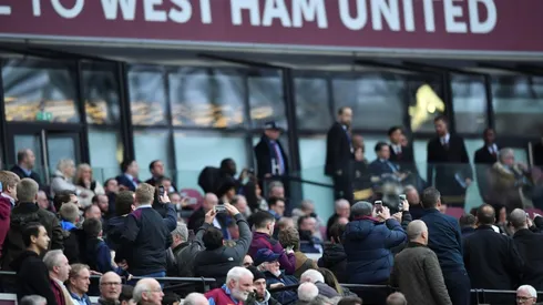 West Ham co-owner 'hit by coin' in crowd trouble