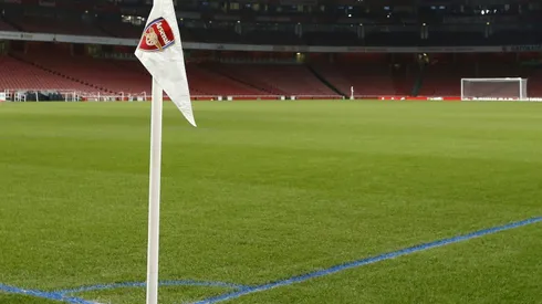 Arsenal pitch markings painted blue to combat snow