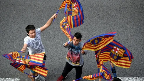 Barcelona celebrates La Liga, Copa del Rey double win