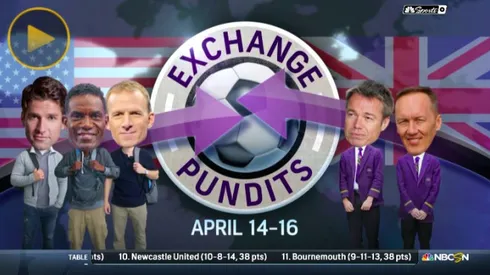 NBC's Premier League pundits to swap places this weekend