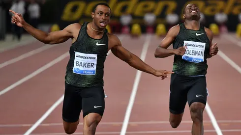Baker dominates Coleman again to win 100m in Rome