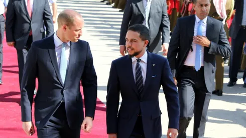 Prince William watches England thrash Panama in replay