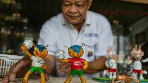 Cracking art: the Vietnam craftsman making World Cup mascots from eggshells
