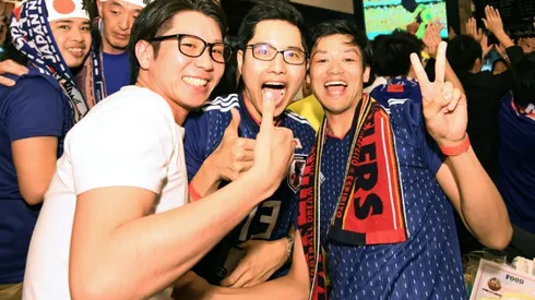 Boozy Japan fans go wild after shock World Cup win