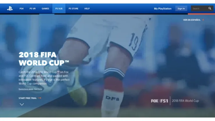 Stream the World Cup in English and Spanish with PlayStation Vue