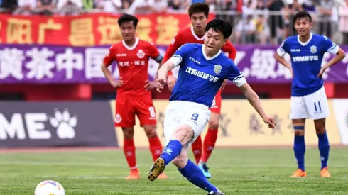 Chinese investor is oldest goal-scorer at nearly 45