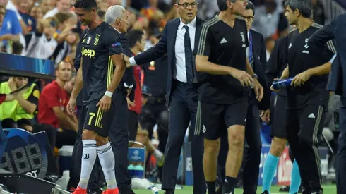 Tearful Ronaldo sent off on Champions League debut for Juventus